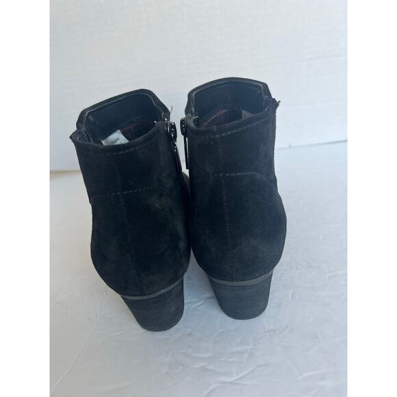 Blondo Valli 2.0 Black Suede Waterproof Zip Ankle Booties 8M - Picture 7 of 12